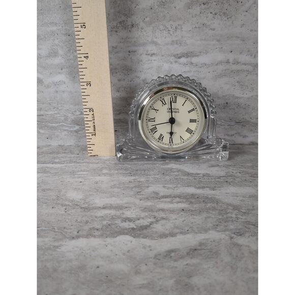 Crystal Legends‎ by Godinger Quartz Clock 24% Lead Crystal - Picture 5 of 6